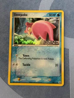 LP Slowpoke 83/113 EX Delta Species Reverse Holo Stamped Nintendo Pokemon Card - Image 1
