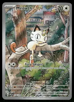 Pokemon Cards Meowth 106/094 Phantasmal Flames Illustration Rare NM *2 - Image 1