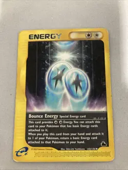 Pokemon Card - Bounce Energy Skyridge 142/144 Uncommon Non-Holo - Image 1