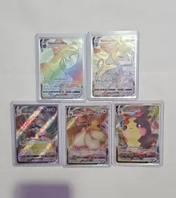 Pokemon VMAX Holo Card Lot 5 Cards Salamence, Inteleon, Alcremie, Morpeko, Eevee - Image 1