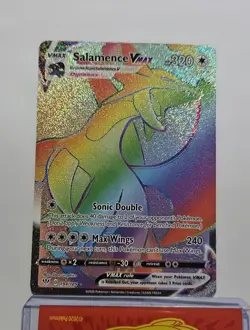 Pokemon VMAX Holo Card Lot 5 Cards Salamence, Inteleon, Alcremie, Morpeko, Eevee - Image 2