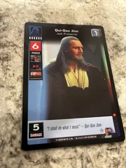 Qui-Gon Jin Jedi Protector Holo Young Jedi CCG Card Star Wars Near Mint! Rare F2 - Image 5