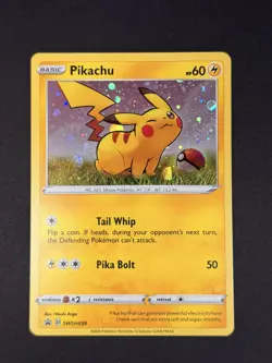 Pokemon Pikachu SWSH039 Black Star Promo Card - Image 1
