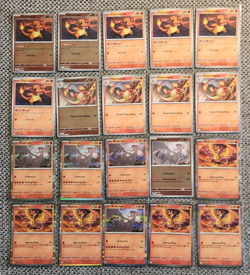 2025 POKEMON PHANTASMAL FLAMES 20-CARD 🔥 LOT Chamander/Charmeleon/Resh./Moltres - Image 1