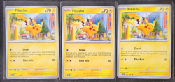 PIKACHU 3-CARD LOT 2023 Pokemon S & V Paldea Evolved #062/193 NM-Mint⚡⚡ - Image 1