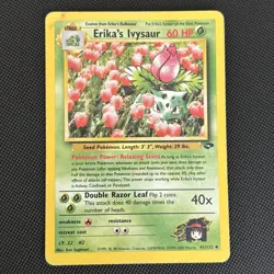 2000 Erika’s Ivysaur Pokemon Gym Challenge Unlimited #41/132 Card *MP* - Image 1