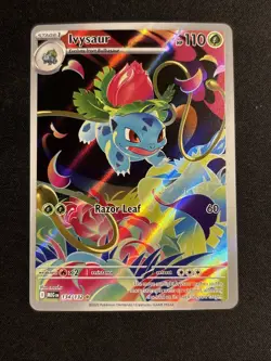 Pokemon TCG Ivysaur Mega Evolution 134/132 Illustration Rare NM Card - Image 1