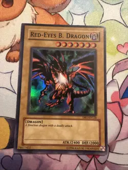 Yugioh Red-Eyes Black Dragon DB1-EN126 Super Rare (NM) - Image 1