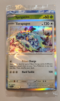 Terapagos/Sprigatito 161/191 GAMESTOP Promo Card Pokemon Horizons - Sealed Pack - Image 1