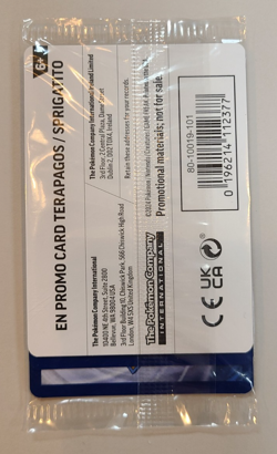 Terapagos/Sprigatito 161/191 GAMESTOP Promo Card Pokemon Horizons - Sealed Pack - Image 2
