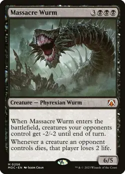 Massacre Wurm: MtG Magic March of the Machine Commander Mythic Rare - Image 1