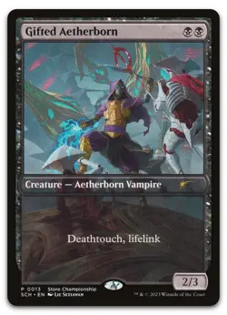 Gifted Aetherborn #13 (LP) Game Day & Store Championship GAME Magic MTG - Image 1