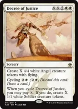 x1 Decree of Justice R MTG Masters 25 M/NM, English - Image 1