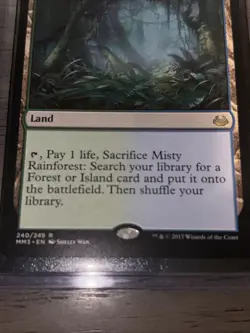 2017 MTG Modern Masters Misty Rainforest NM Magic the Gathering AC - Image 2