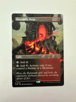 MTG Blazemire Verge Borderless NM - Image 1