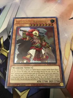 Yugioh War Rock Bashileos BLVO-EN097 Ultra Rare 1st Edition Near Mint - Image 1