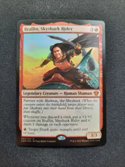 Brallin, Skyshark Rider - Foil - Commander 2020 *NM* Near Mint MTG - Image 1