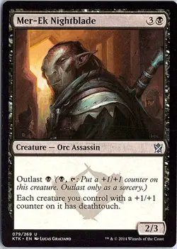 Mer-Ek Nightblade U Khans of Tarkir 79 LP MTG - Image 1