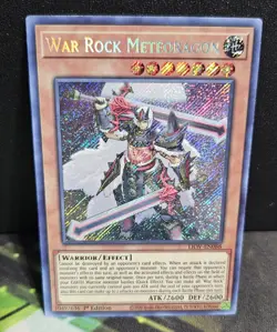 Yugioh War Rock Meteoragon LIOV-EN088 Secret Rare 1st Edition NM - Image 1