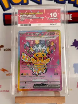 Pokemon TCG - Ascended Heroes Pikachu ex SIR 277/217 - Ace 10 *PERFECT SUBGRADES - Image 1