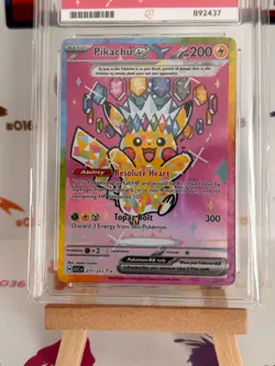 Pokemon TCG - Ascended Heroes Pikachu ex SIR 277/217 - Ace 10 *PERFECT SUBGRADES - Image 2