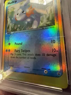 2003 POKEMON BLACK STAR PROMO #010 MUDKIP-REVERSE FOIL PSA 9 - Image 3