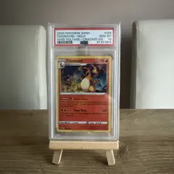 Pokemon Charizard Holo Vivid Voltage Cracked Ice 25/185 2020 PSA 10 - Image 1