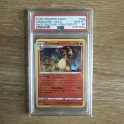 Pokemon Charizard Holo Vivid Voltage Cracked Ice 25/185 2020 PSA 10 - Image 3