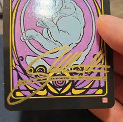 Mew Promo Pokai Gaku SIGNED - Art Yueh Pokemon - Glossy Non Holo Ultra Rare - Image 5