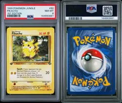 1999 Pokemon Jungle Pikachu 1st Edition Non-Holo #20 PSA 8 NM-MT *NEW CERT* - Image 3