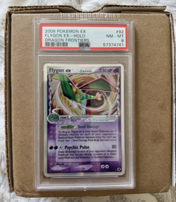 2006 Pokemon Flygon EX Holo Foil Dragon Frontiers 92/101 PSA 8 - Image 1