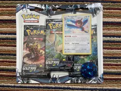 Pokemon Ultra Prism Blister 3 Booster Pack Porygon-Z - Brand New Sealed - Image 1