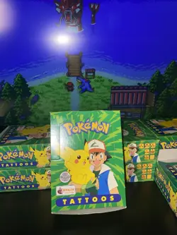Topps Merlin 2000 Pokemon Tattoos Display Boxes New Sealed Vintage Rare US Ship - Image 1