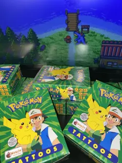 Topps Merlin 2000 Pokemon Tattoos Display Boxes New Sealed Vintage Rare US Ship - Image 2