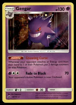 Gengar Holo Rare Holo SM - Crimson Invasion 38/111 NM Pokemon TCG - Image 1