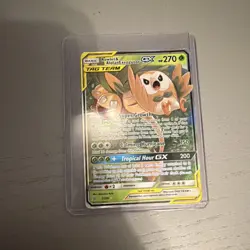 The Pokemon Company Rowlet & Alolan Exeggutor GX Holo 1/236 - Image 1