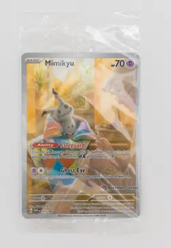 Mimikyu Black Star Promo 075 Sealed/New Pokemon Center Exclusive Stamp - Image 1