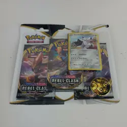 Pokemon TCG Sword and Shield Rebel Clash Booster Pack - 3 Pieces 820650806858 - Image 2