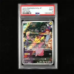 PSA 9 MINT 2023 Pokemon JPN Pikachu 173/165 AR - Image 1