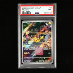 PSA 9 MINT 2023 Pokemon JPN Pikachu 173/165 AR - Image 2