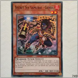 Secret Six Samurai - Genba - SPWA-EN002 - Super Rare 1st Edition Yugioh - Image 1