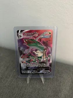 Pokemon TCG Rayquaza VMAX TG20/TG30 Silver Tempest NM+ Pack To Sleeve - Image 1