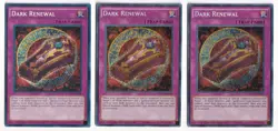 3x YUGIOH Dark Renewal YGLD-ENB00 Secret Rare PLAYSET - Limited Edition - Image 1