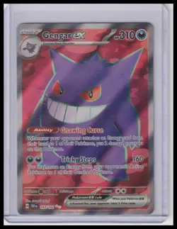 Pokemon TCG Gengar ex Full Art Scarlet & Violet - Temporal Forces 193/162 NM - Image 1