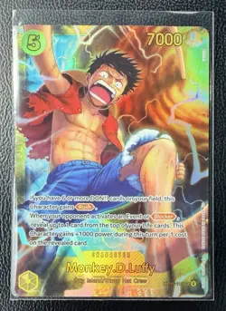 Monkey D Luffy OP15-119 SEC Foil Adventure on Kami’s Island One Piece TCG - Image 1