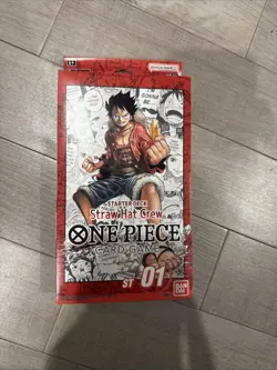 Brand New Sealed One Piece TCG: Straw Hat Crew Starter Deck 1 (ST-01) English - Image 1