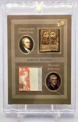 2025 Pieces Of The Past Jefferson / Hamilton Uniform Badge Relic / Seal Relic - Image 1
