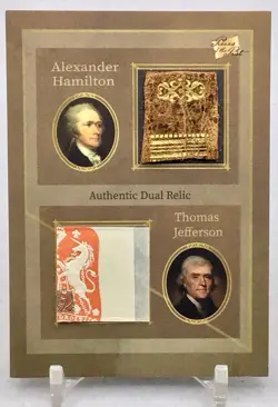 2025 Pieces Of The Past Jefferson / Hamilton Uniform Badge Relic / Seal Relic - Image 2