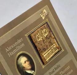 2025 Pieces Of The Past Jefferson / Hamilton Uniform Badge Relic / Seal Relic - Image 5