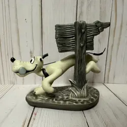 WDCC The Delivery Boy Dynamite Dog Pluto Figurine Gray Running Broken Ears - Image 3